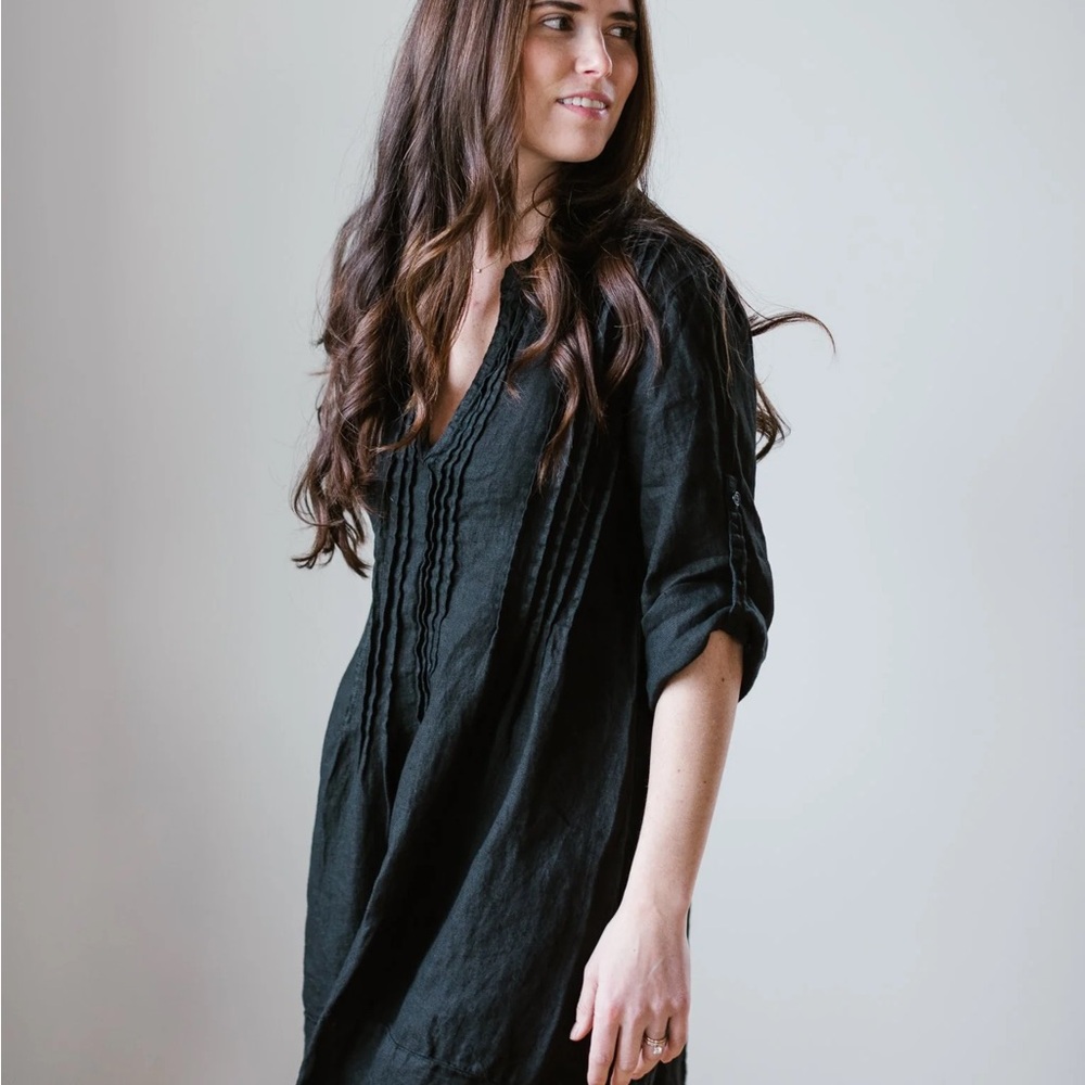 CP Shades linen Tunic with 3/4 Sleeves